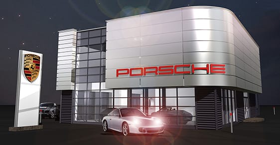 Salon Porsche – koncept